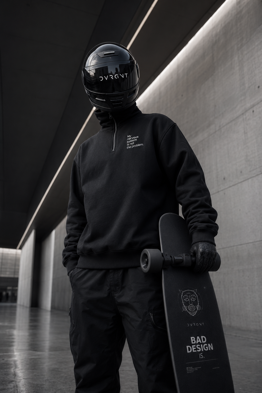 QUIET WORLD QUARTER-ZIP — DVRGNT